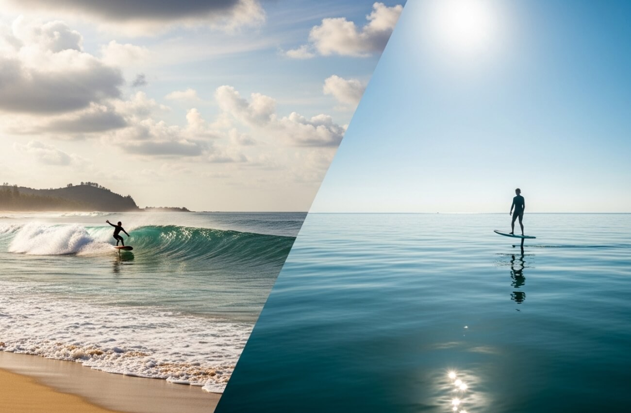 ช่วงเวลาที่ดีที่สุดสำหรับการเล่น eFoil ในประเทศไทย: ภูเก็ต vs. เกาะพะงัน